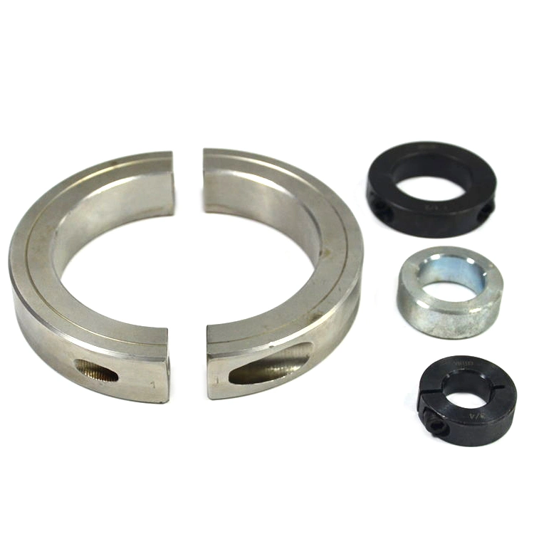 Custom Carbon Stainless Steel Big Size Clamp Bearing Mounting Double Split Shaft Collar