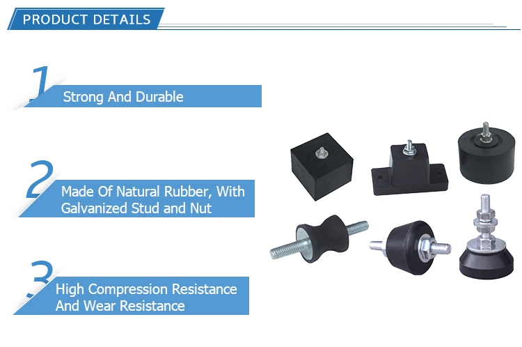 Standard and Customized Durable Anti-Aging Rubber Damper /Mounts /Buffer for Equipment