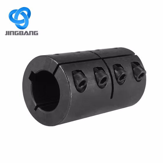 Zinc Plated Oxide Blacked Steel Double Split Shaft Collar with Set Screw