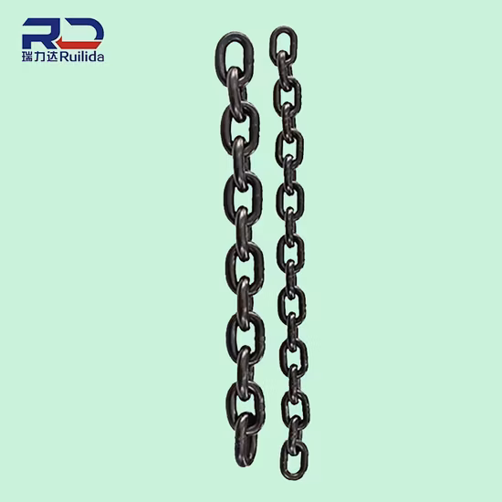 Lifting Chain G80 G43 Mining High Strength Welded Heavy Iron Round Lifting Link Black Mining Chain